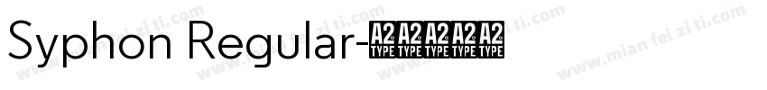 Syphon Regular字体转换